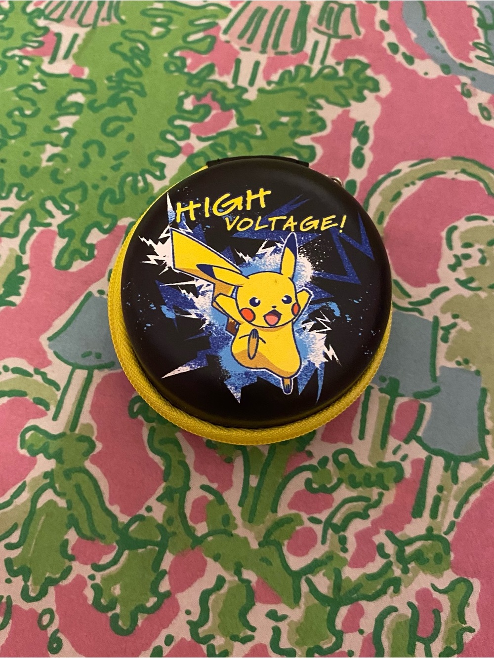 Pokemon Yellow and Black Pikachu 'High Voltage' Earbuds with Case 2020